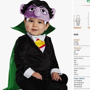 The Count Sesame Street Costume 12-18M